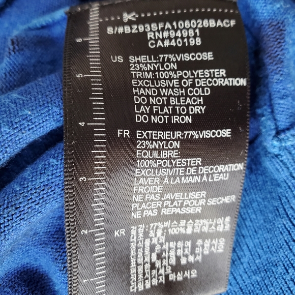 2/40$ Twelve by Twelve animal print blue cardigan - Picture 3 of 11